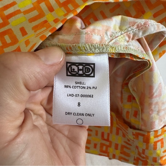 LHD Casitas Mini Dress Yellow Abstract 8 - Picture 10 of 14